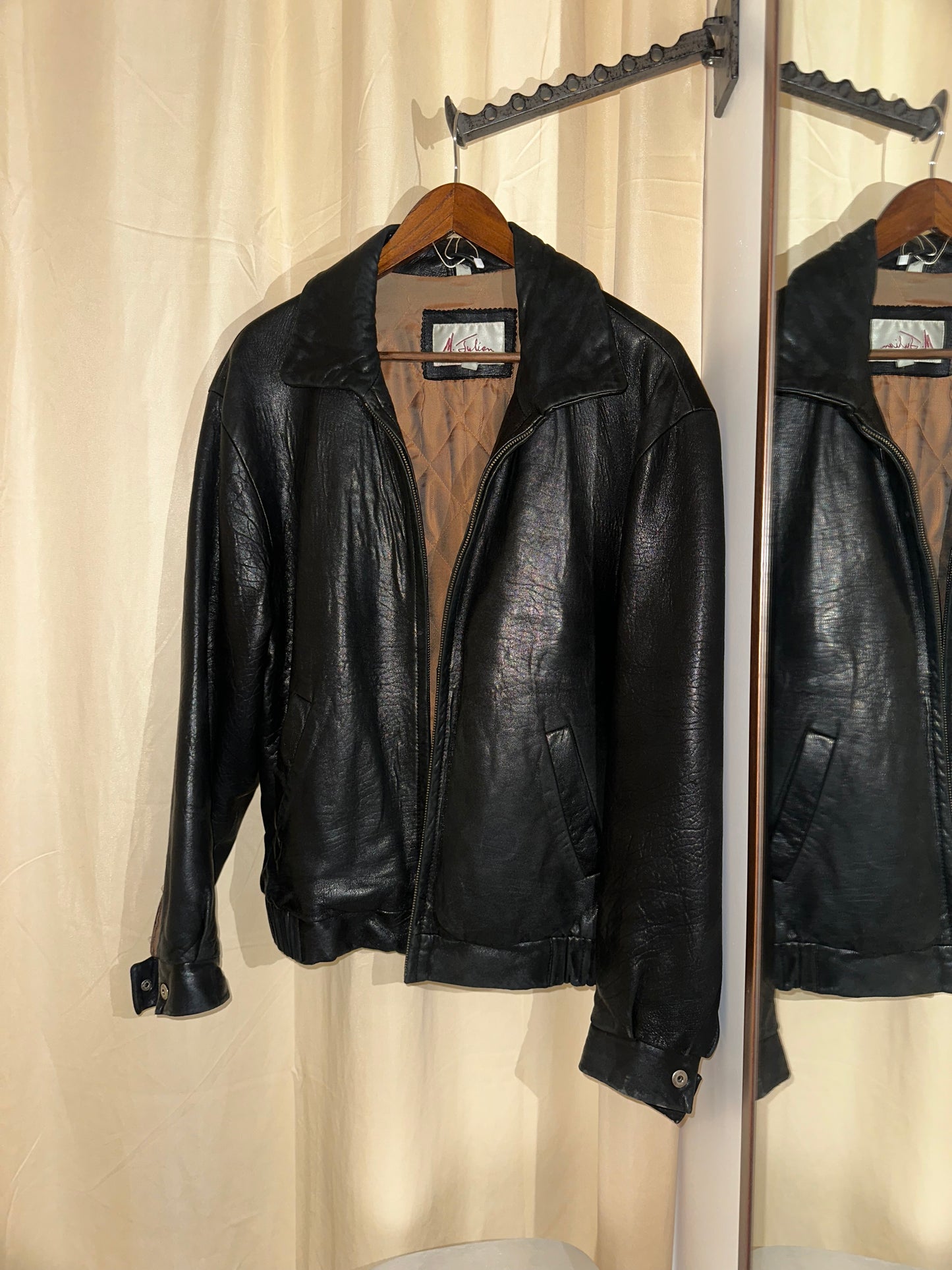 1990s Leather Bomber Jacket