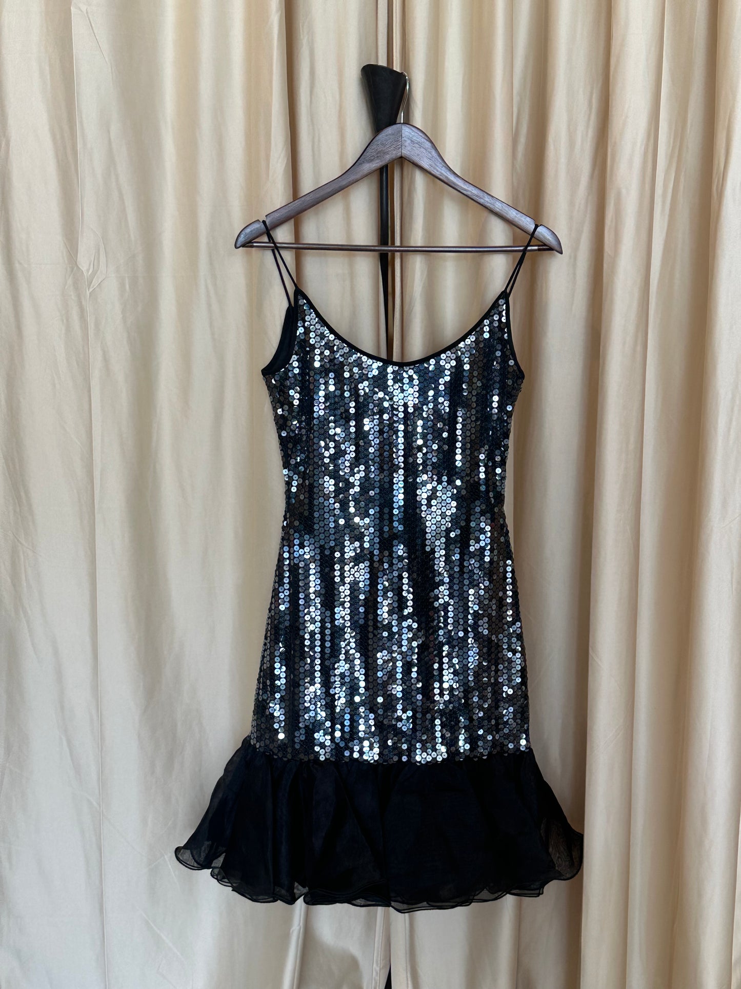 80s Sequin Party Dress  xs