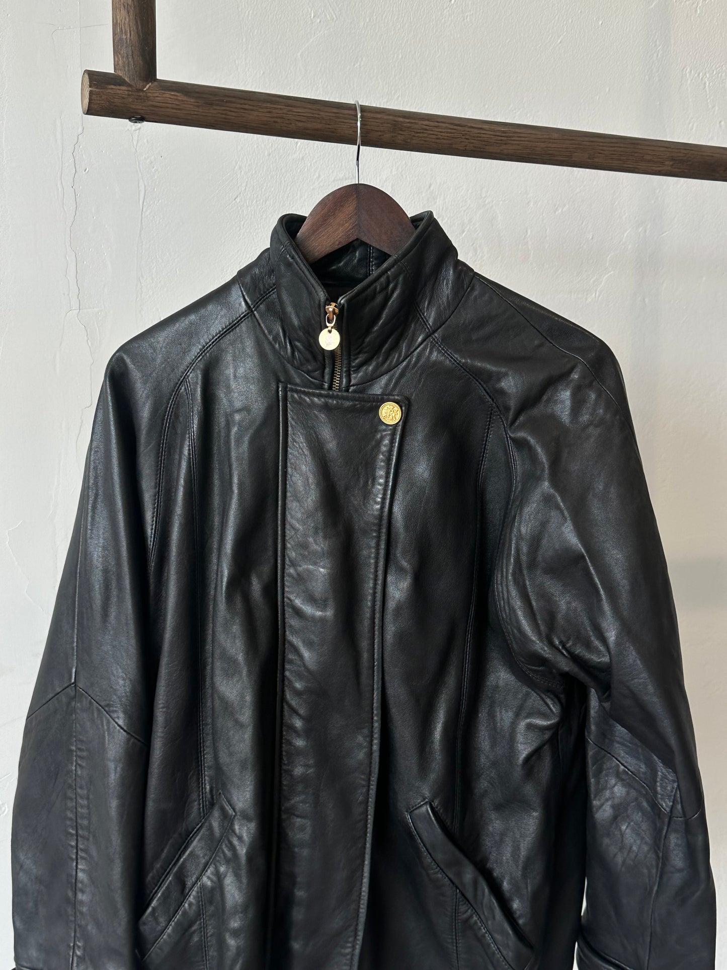 1990s Express Leather Jacket • made in USA•