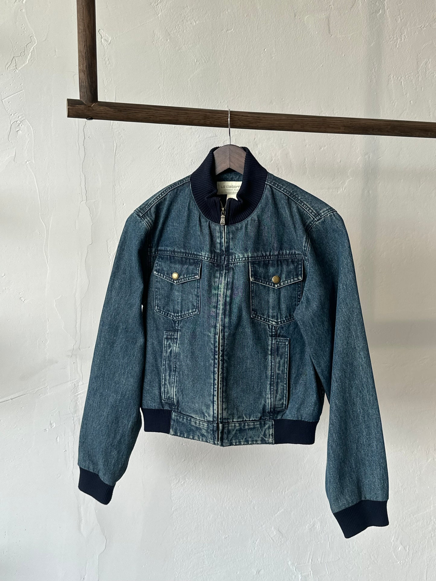 2002 Liz Claiborne Denim Bomber