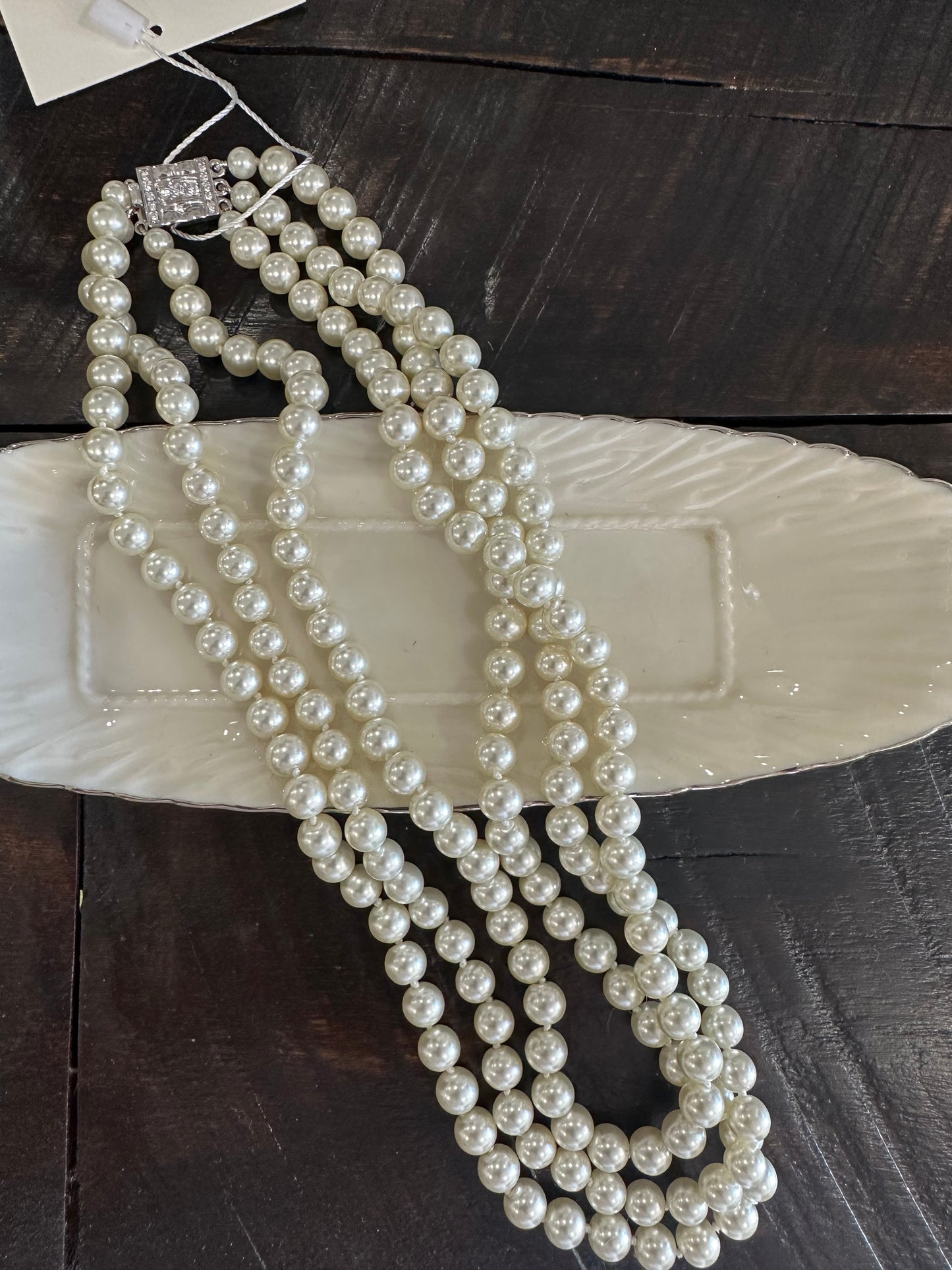 Multi Strand Pearl Necklace