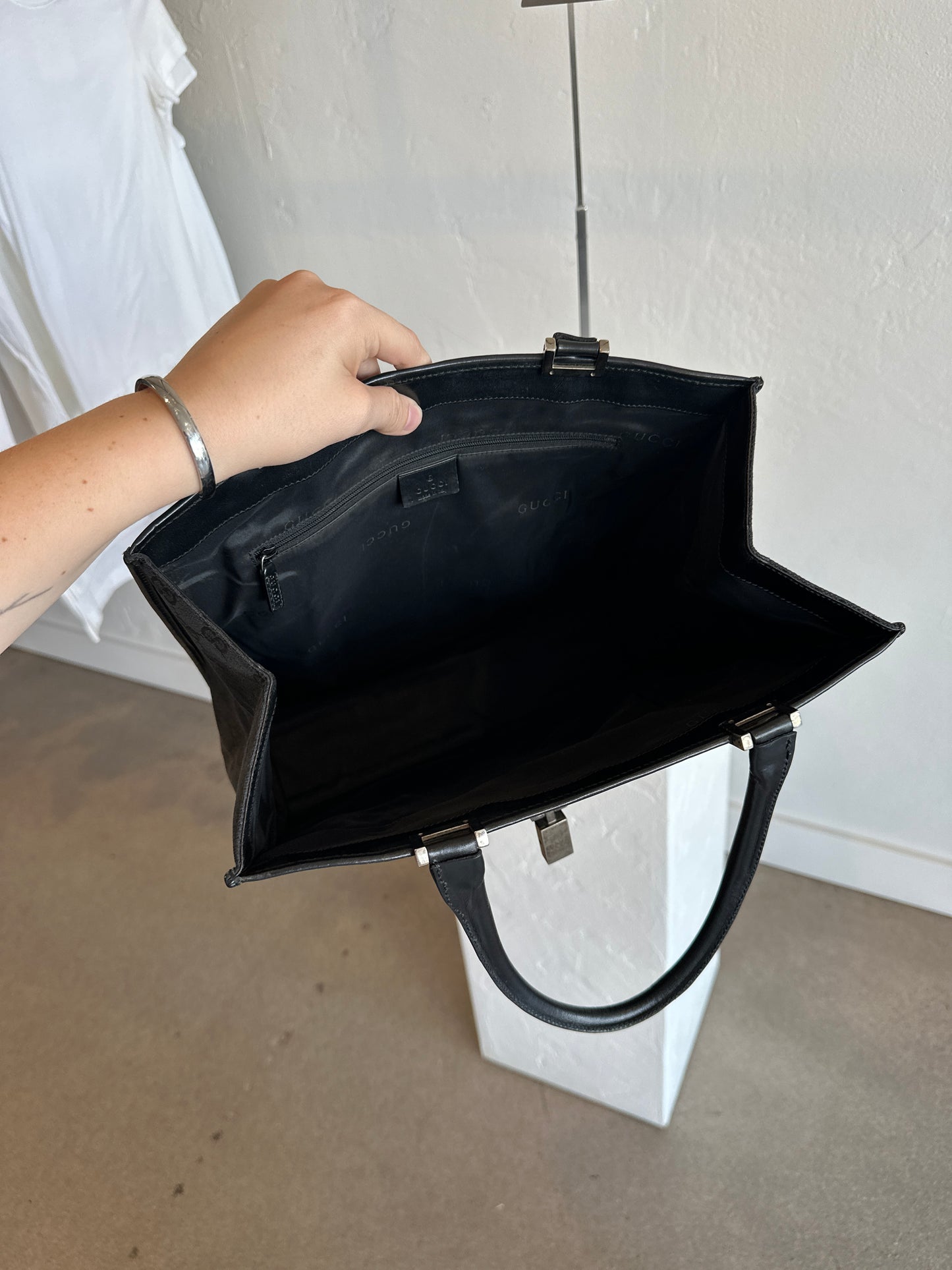 Gucci Jackie GG Canvas Tote Bag