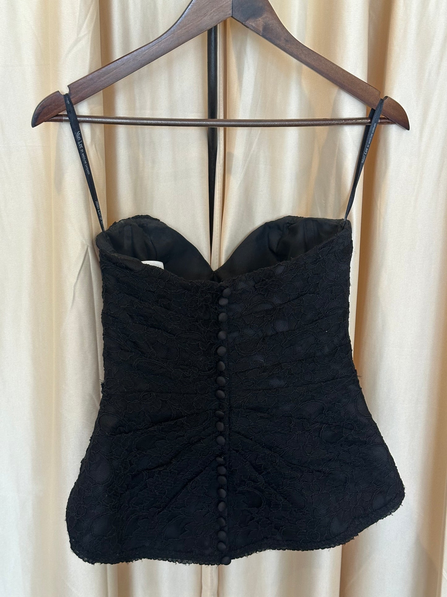 90s Ruched Lacey Bustier