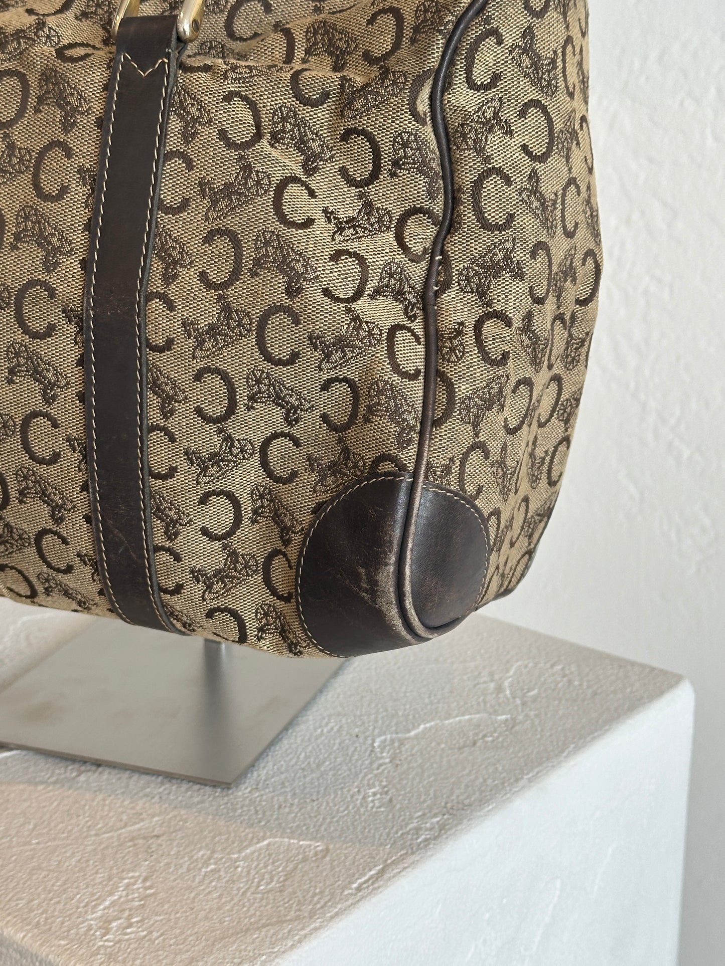 Celine Macadam Canvas Mini Boston Bag
