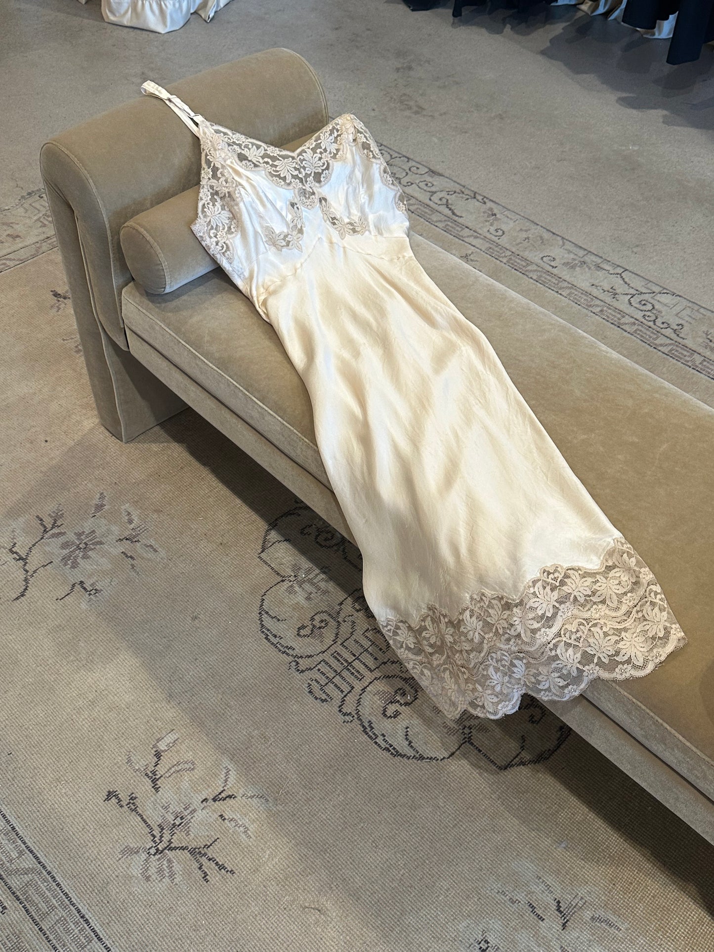 1940s silk nightgown