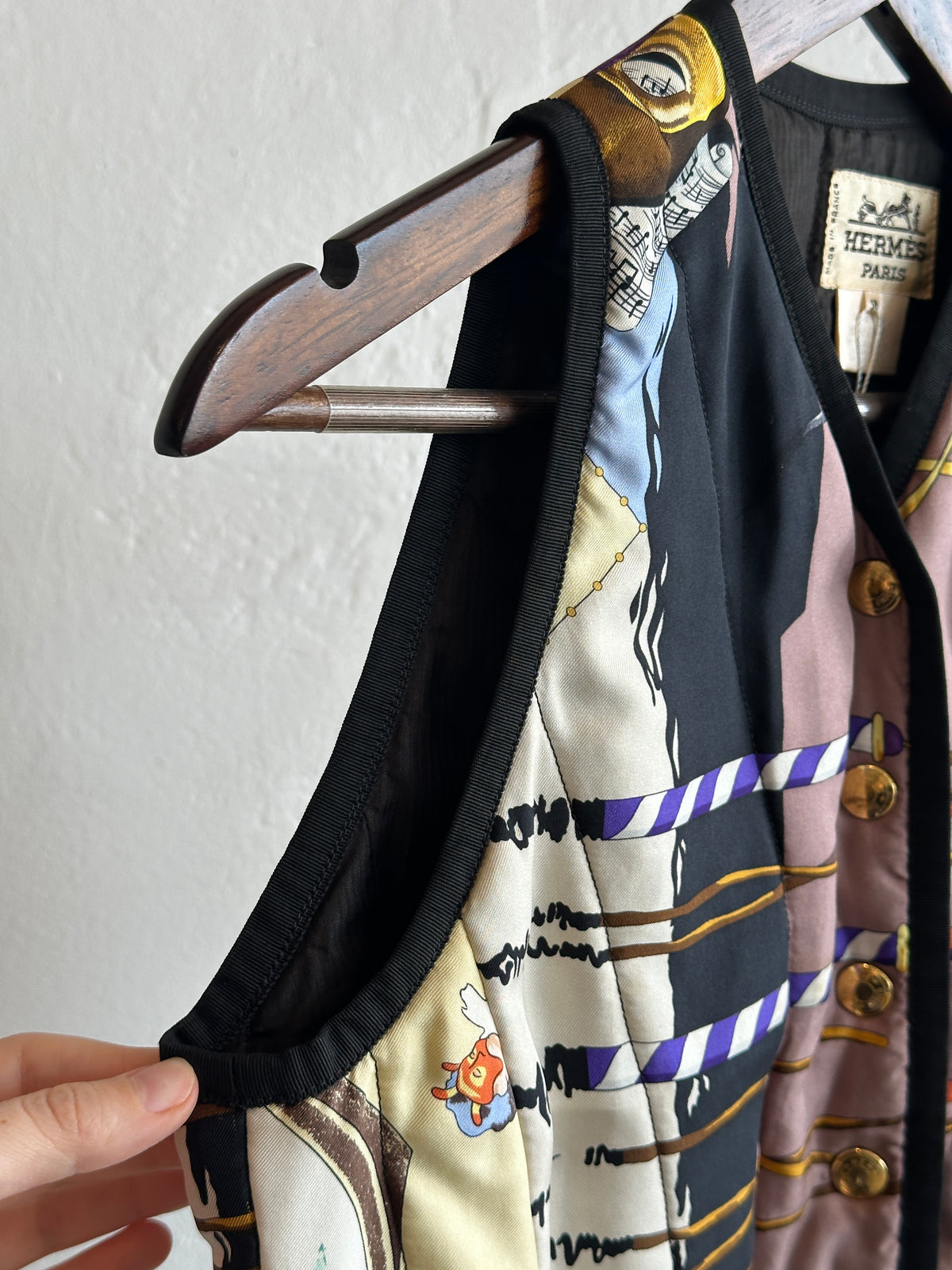 Hermès Silk Printed Vest