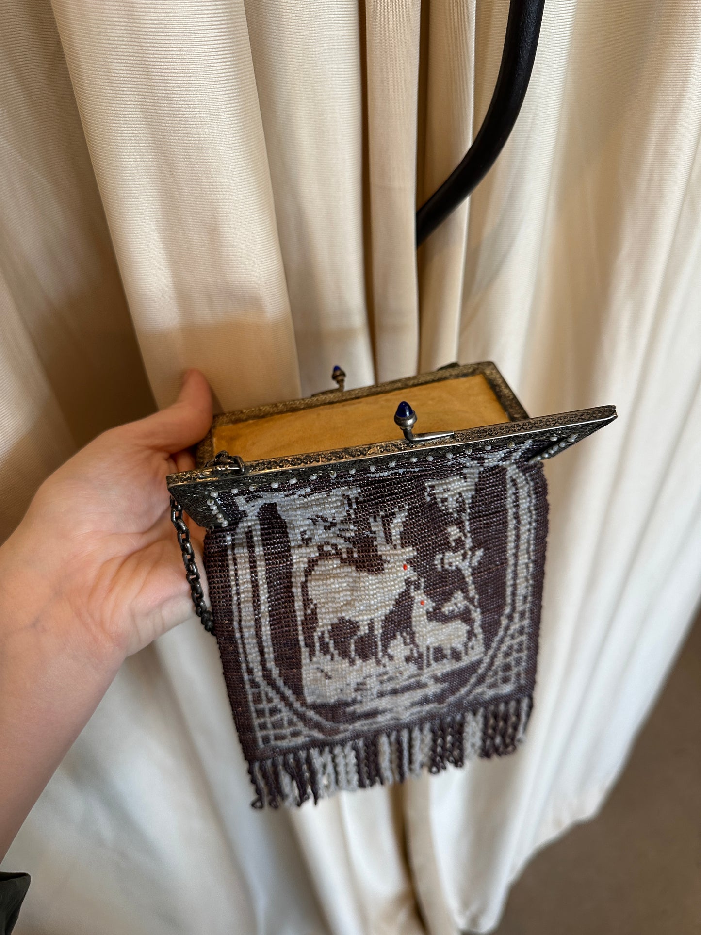 1920’s Fawn Tapestry Evening Bag