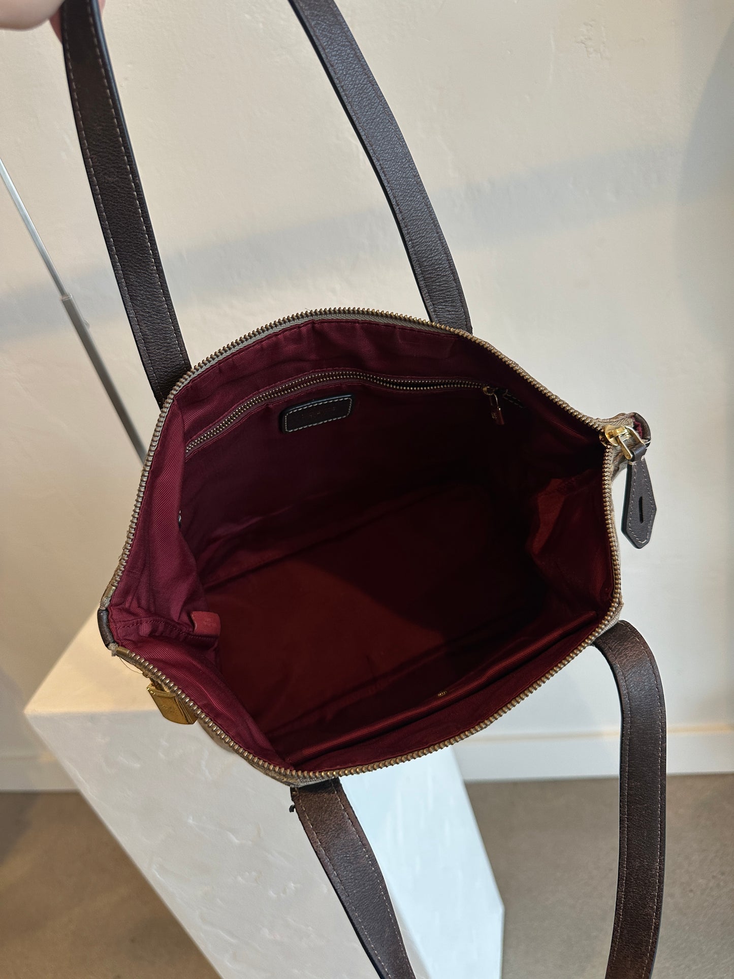 Loewe Anagram Canvas Zip Tote Bag