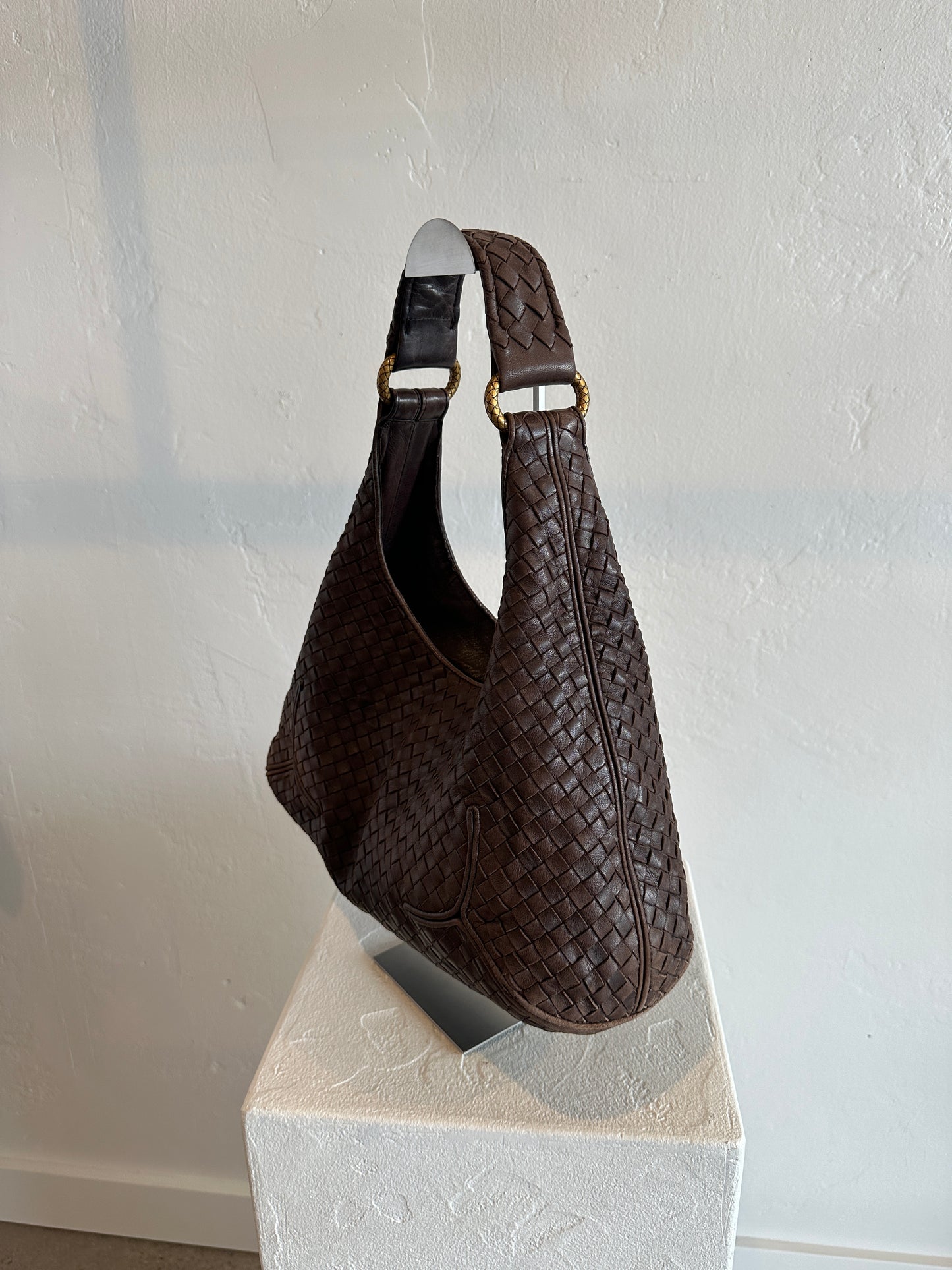 Bottega Veneta Intrecciato Leather Hobo Bag