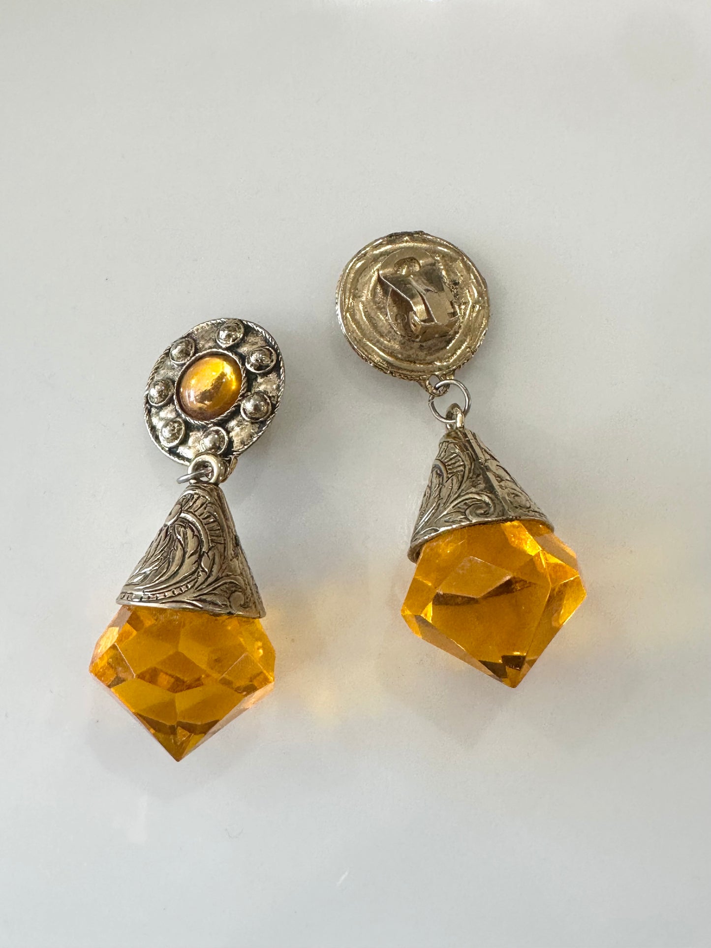 1960s amber drop clip ons