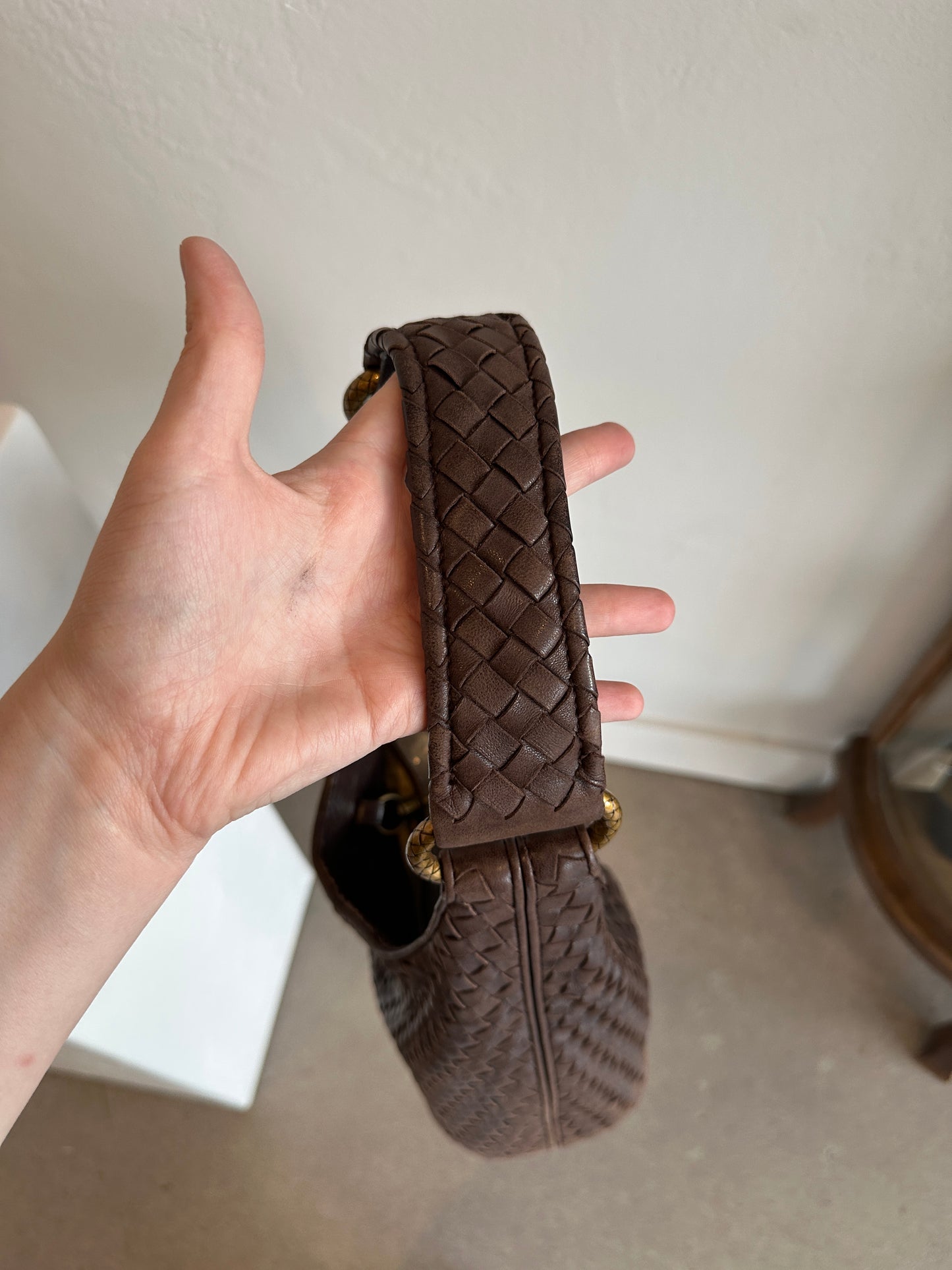 Bottega Veneta Intrecciato Leather Hobo Bag