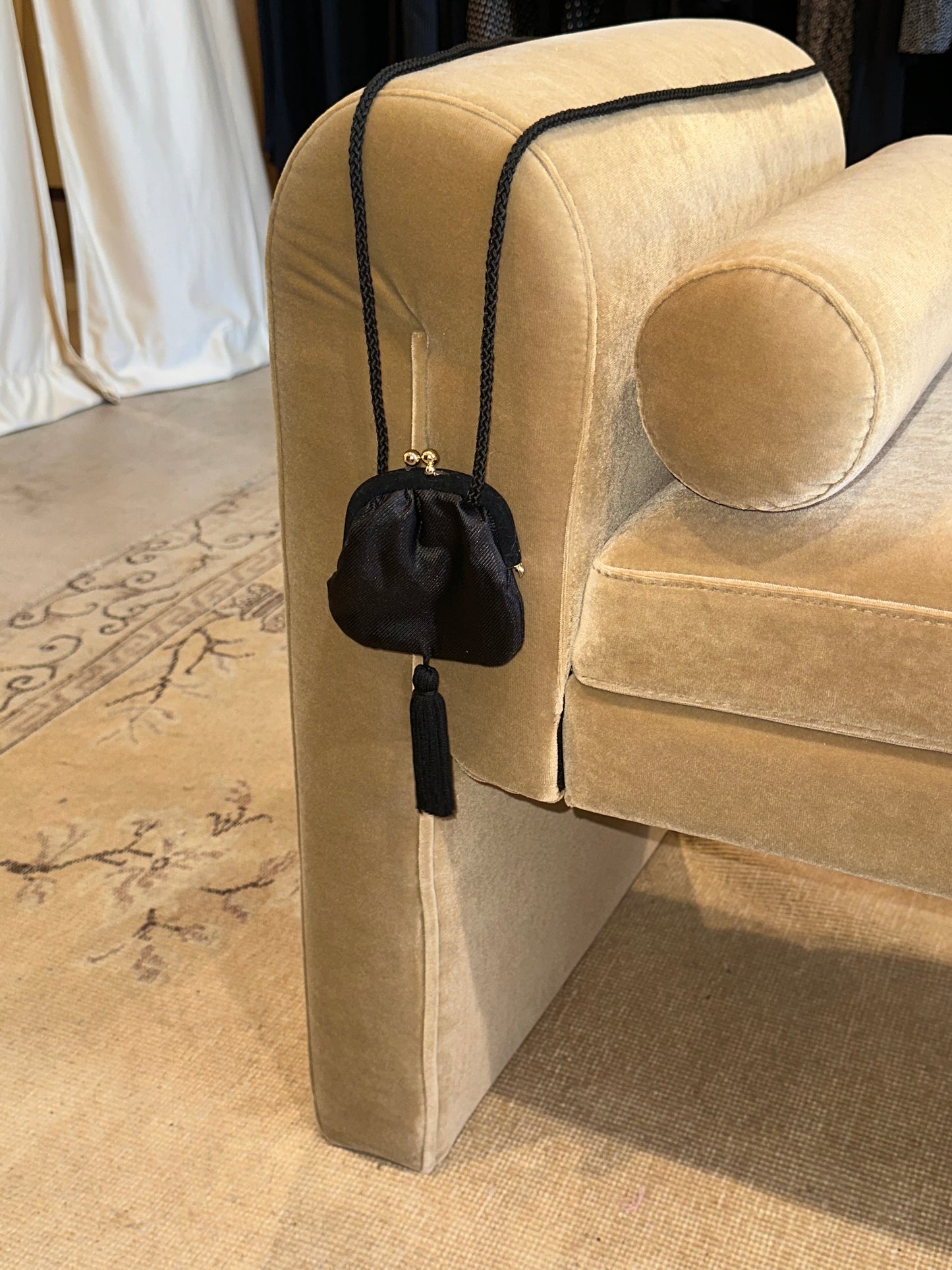 1990s mini tassel evening bag