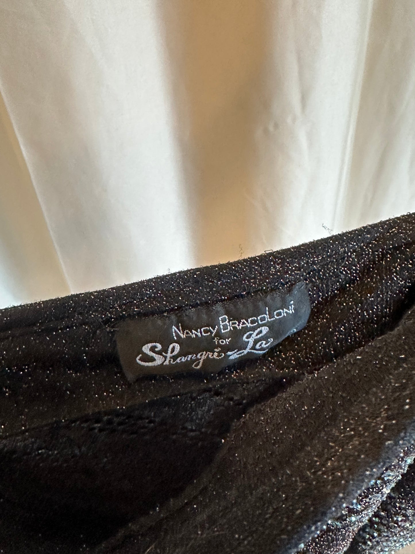 1970s sheer shimmer dress