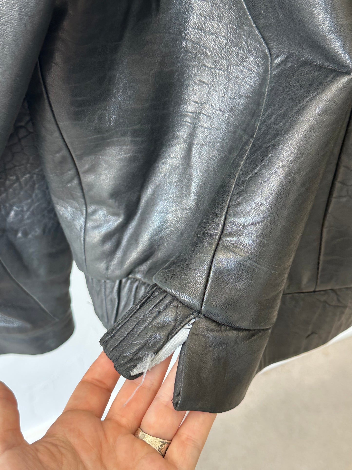 1990s Leather Bomber Jacket