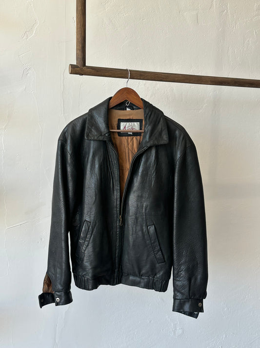 1990s Leather Bomber Jacket