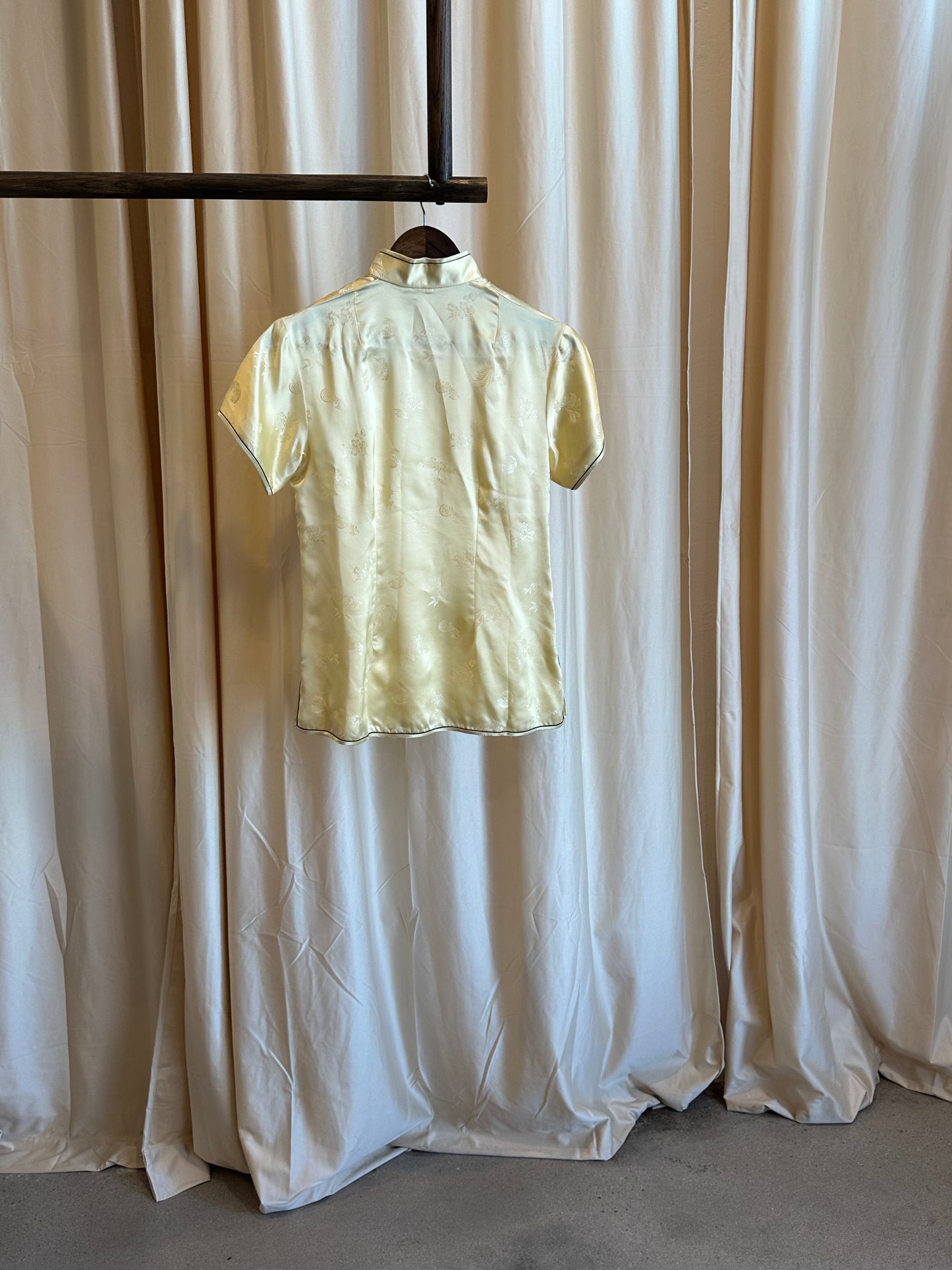 Butter Yellow Qipao Blouse