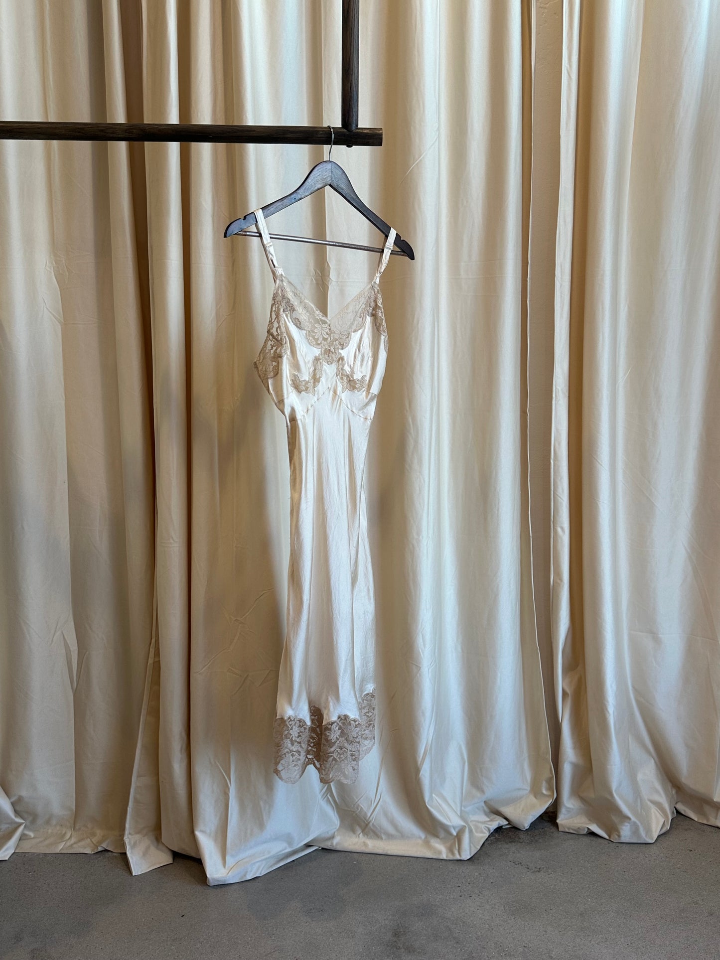 1940s silk nightgown