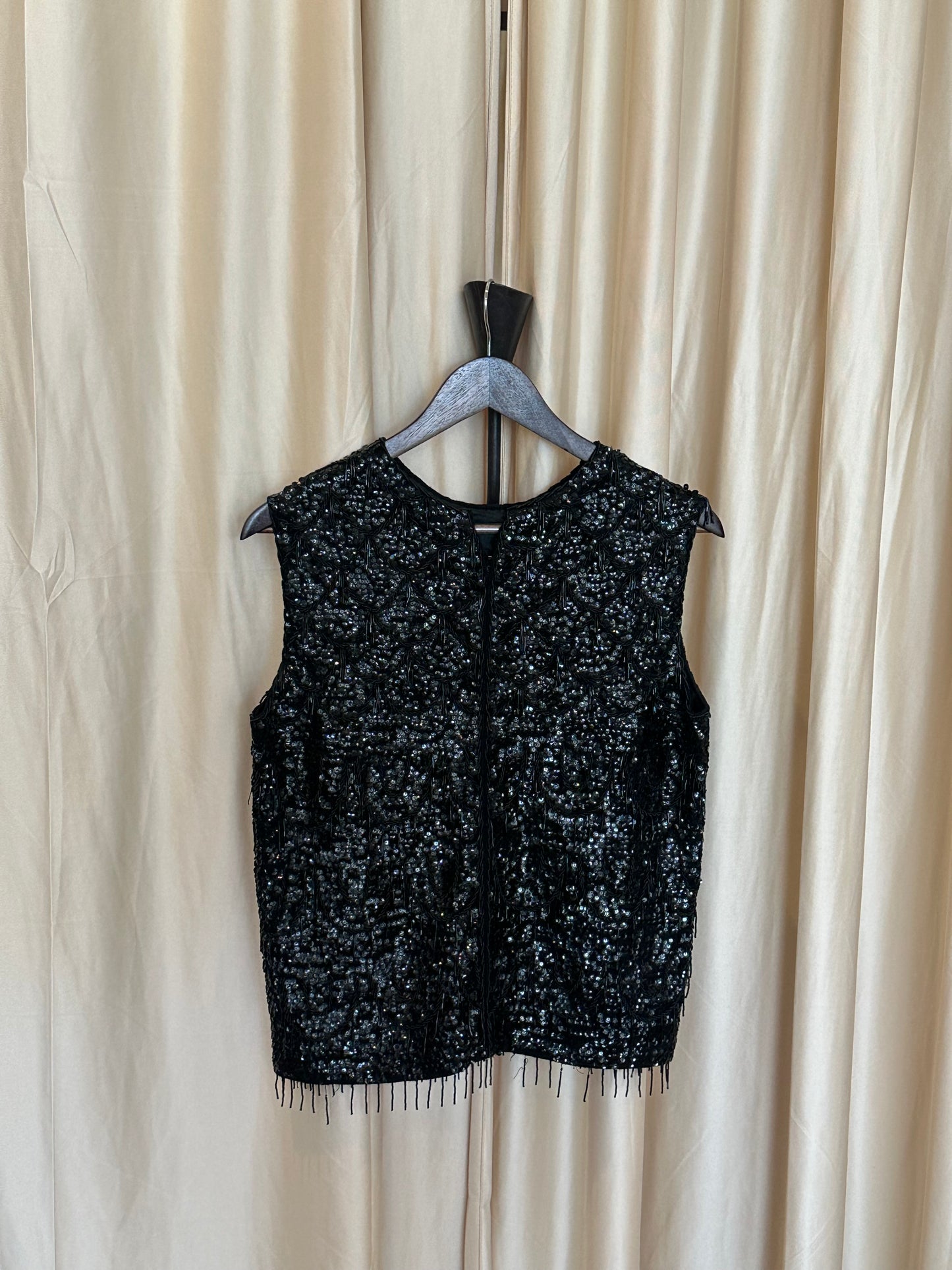 60s Beaded Wool Blouse