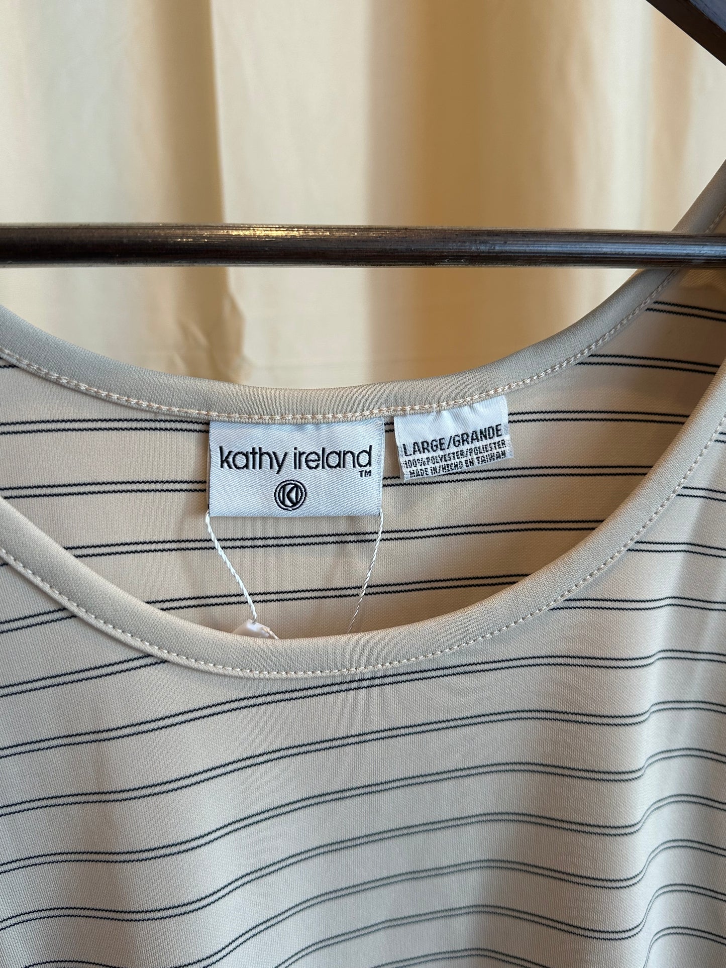 Kathy Ireland Striped Tank Top
