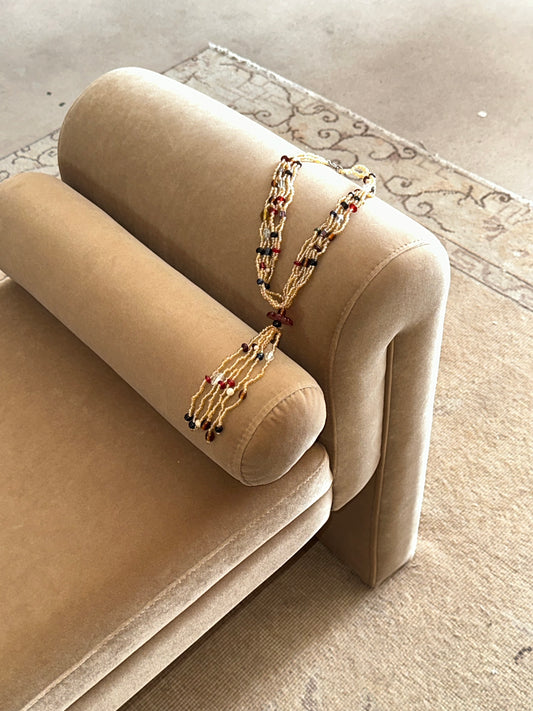 Beaded Tassel Necklace