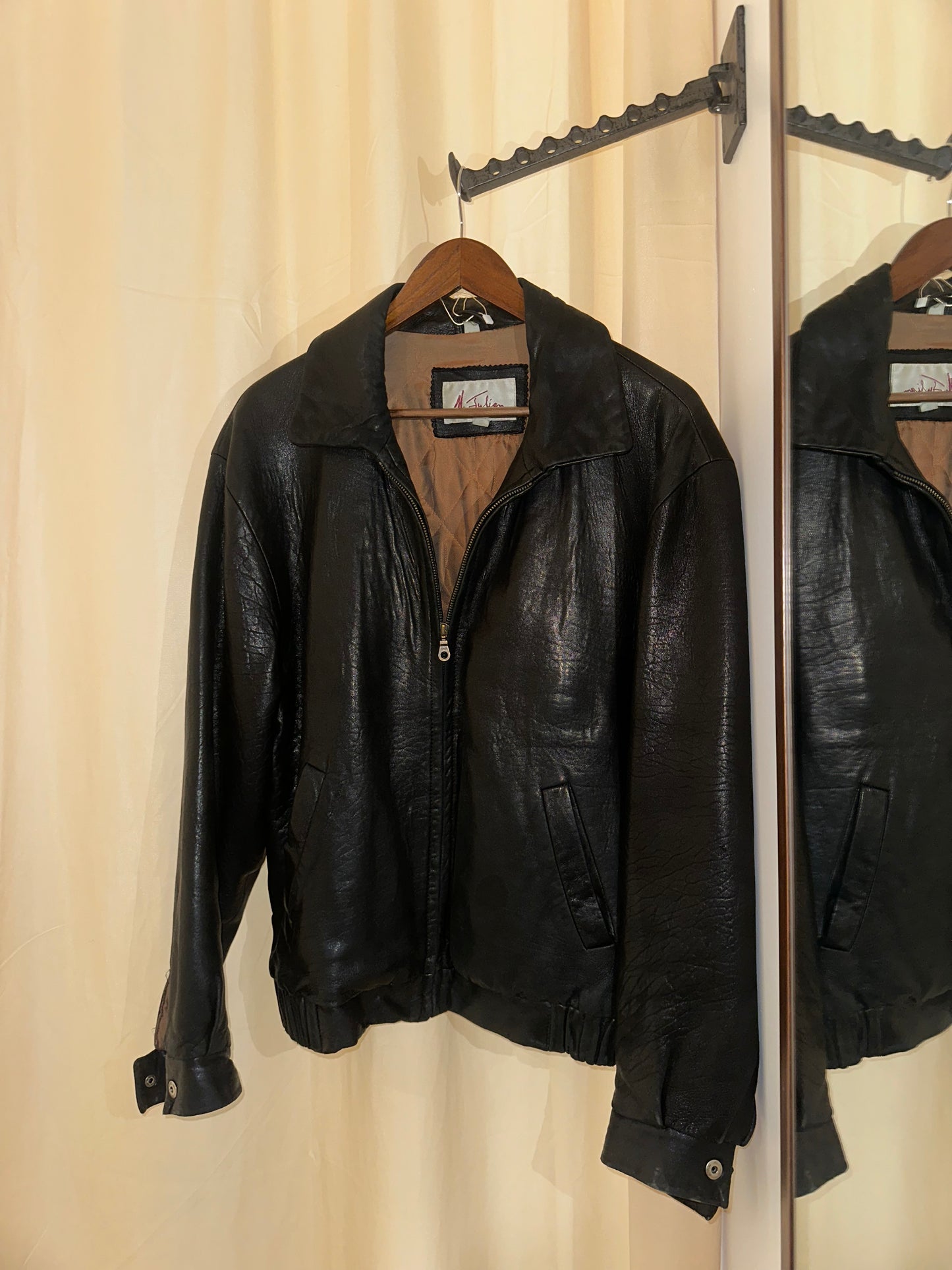 1990s Leather Bomber Jacket