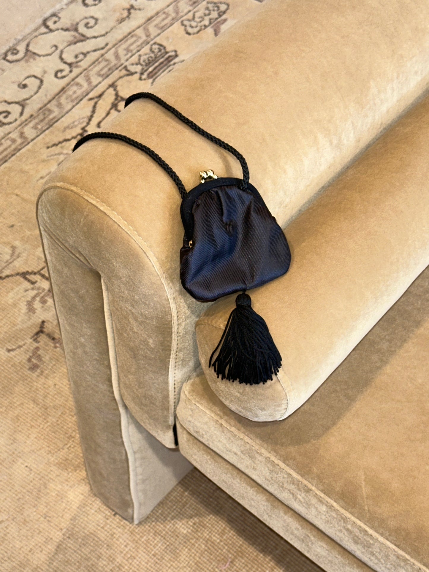1990s mini tassel evening bag