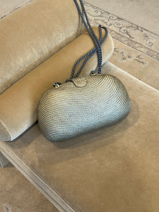 1980s Woven Clutch