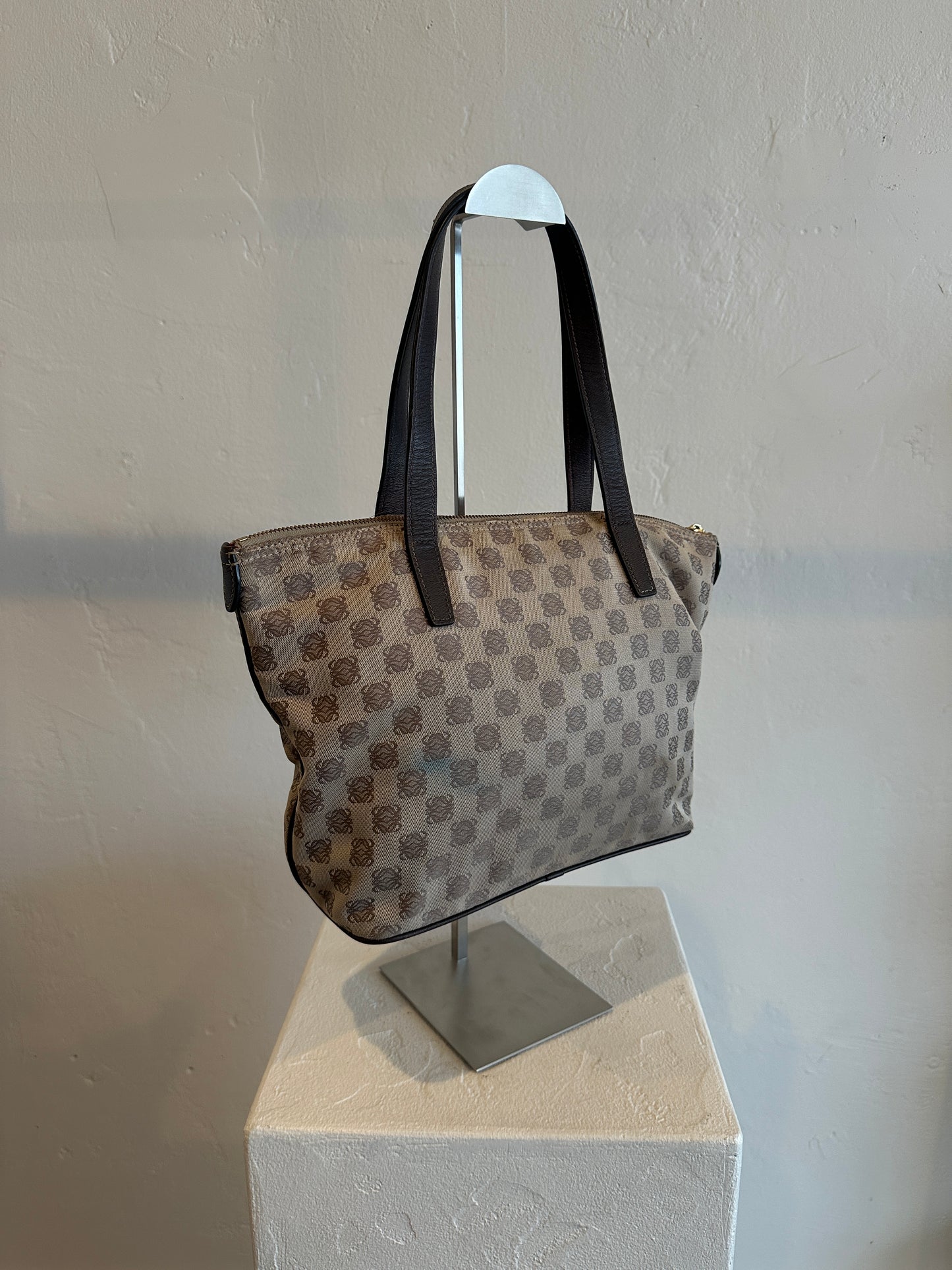 Loewe Anagram Canvas Zip Tote Bag