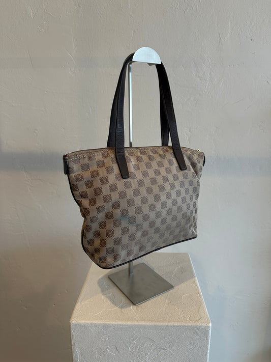 Loewe Anagram Canvas Zip Tote Bag