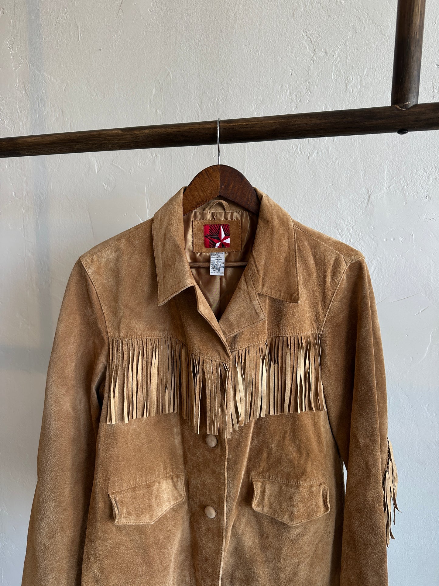 Suede Fringe Jacket