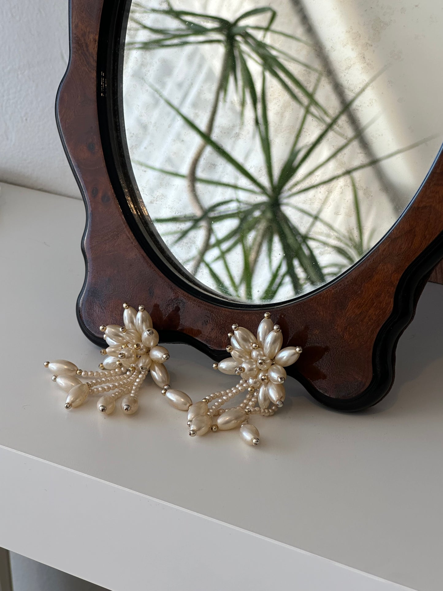 Pearl Cluster Clip Ons