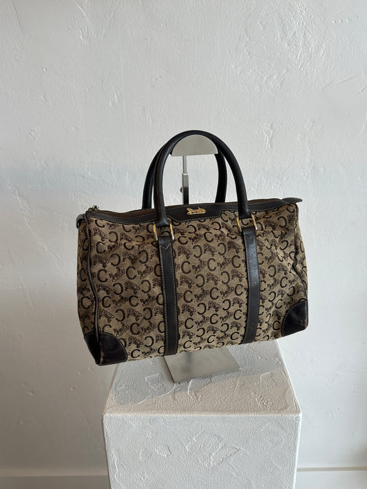 Celine Macadam Canvas Mini Boston Bag