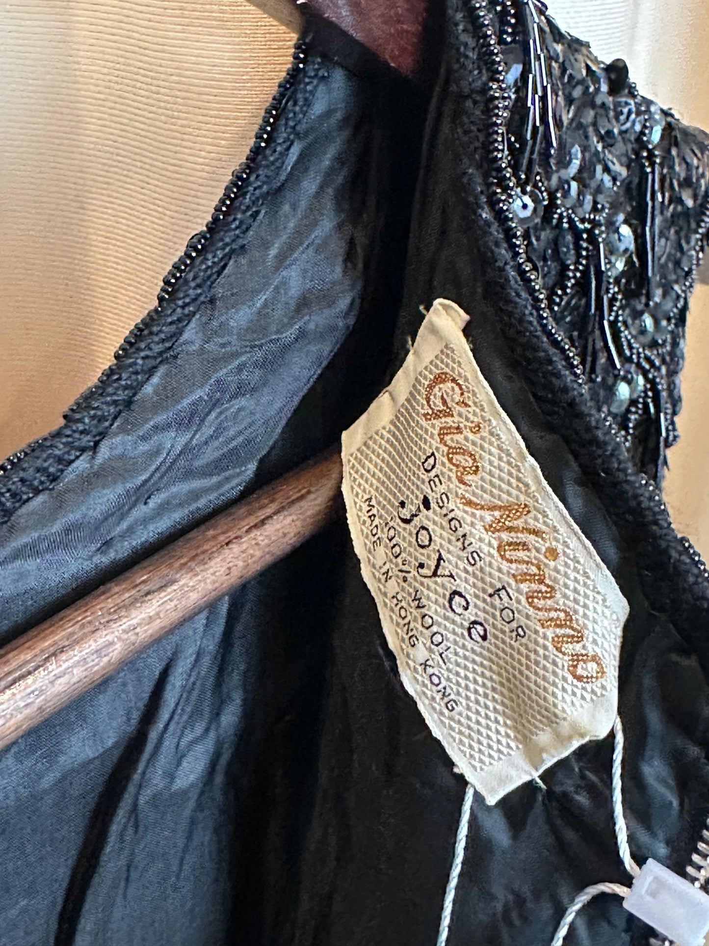 60s Beaded Wool Blouse