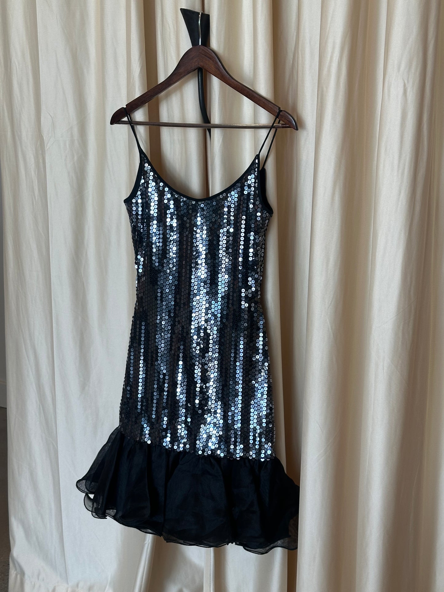 80s Sequin Party Dress  xs