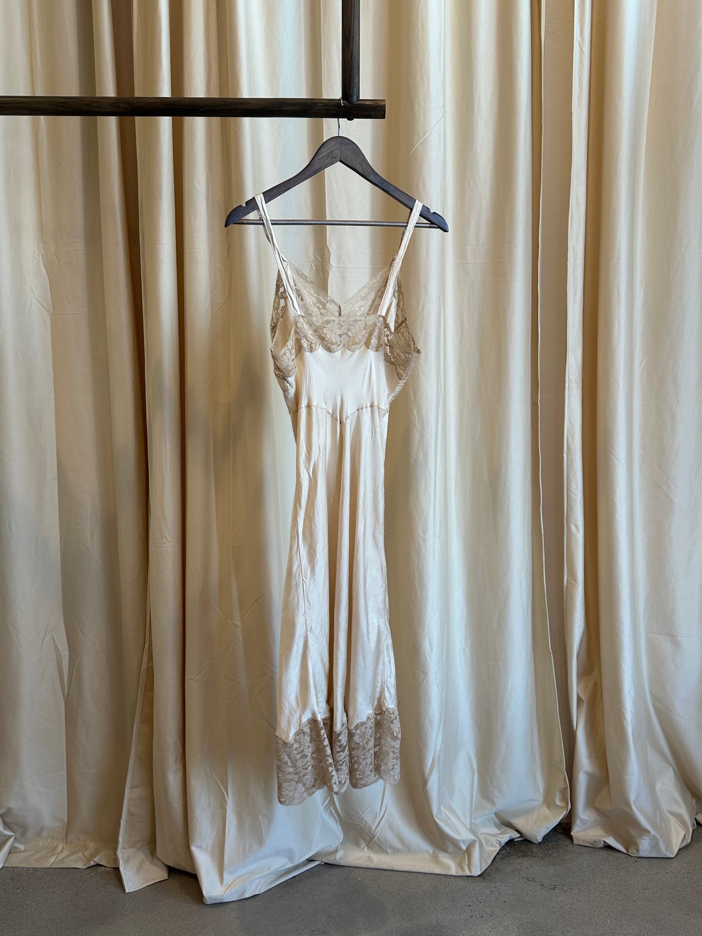 1940s silk nightgown