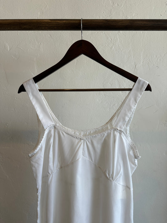 1960s Homemade Cotton Slip Dress