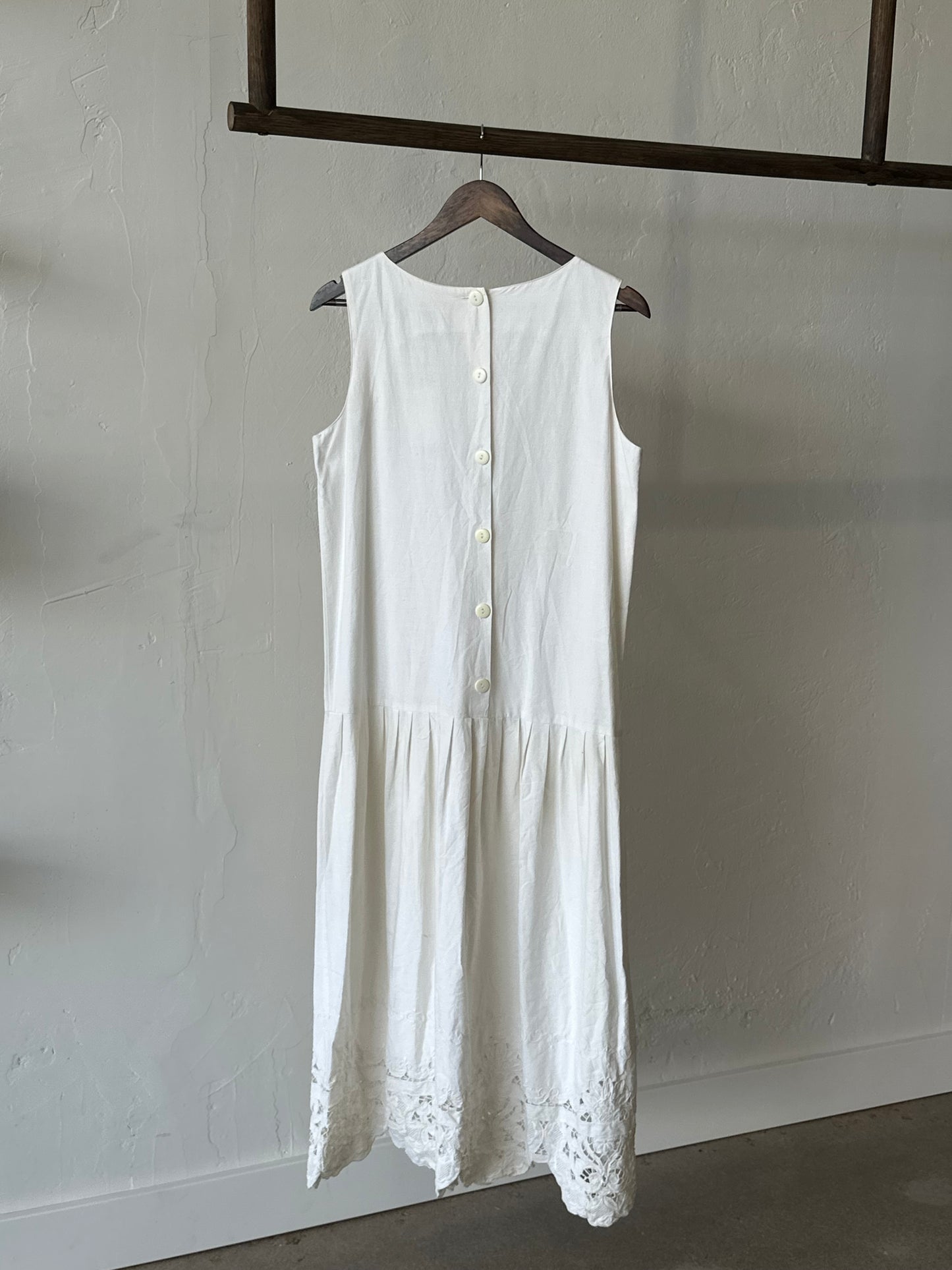 1990s Cotton Nancy Johnson Dress