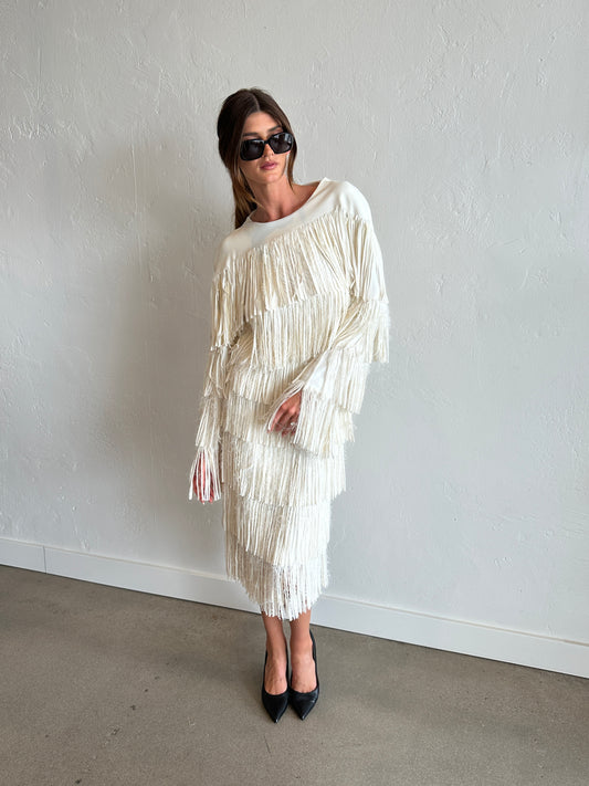 2015 Tom Ford Runway Fringe Dress