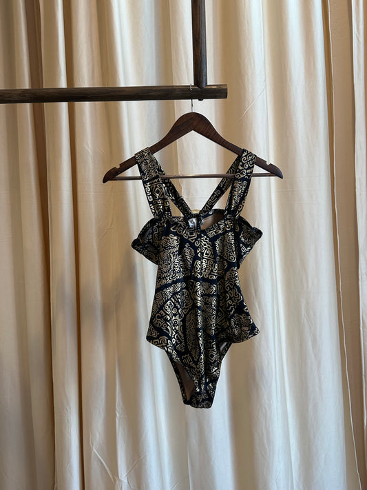 1980s one piece swim xs