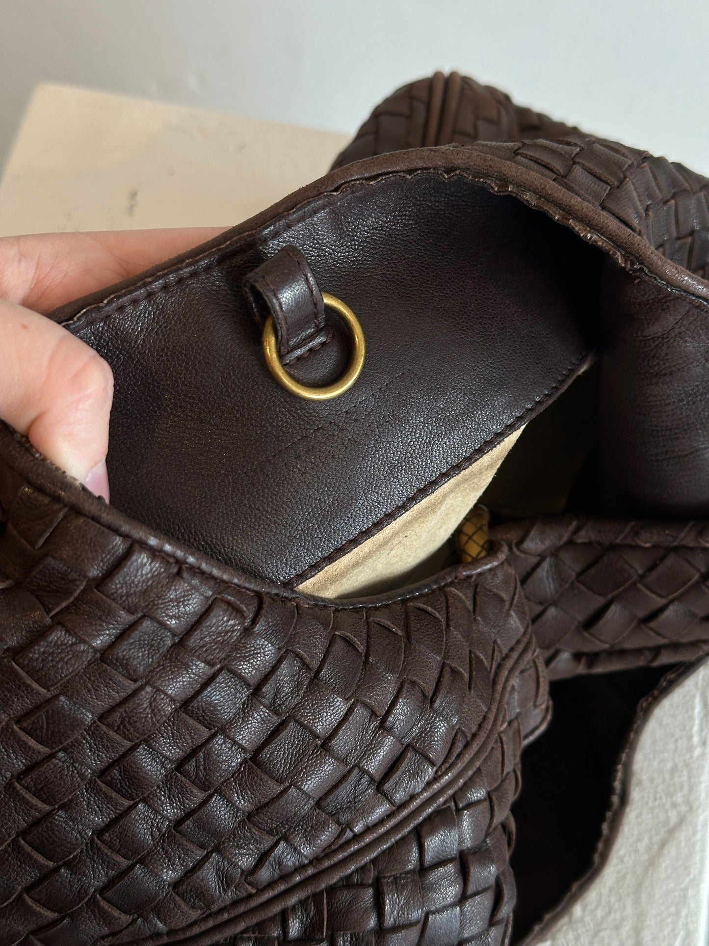 Bottega Veneta Intrecciato Leather Hobo Bag