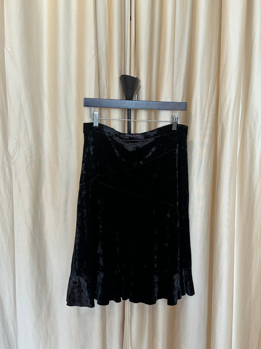 DKNY Crushed Velvet Skirt