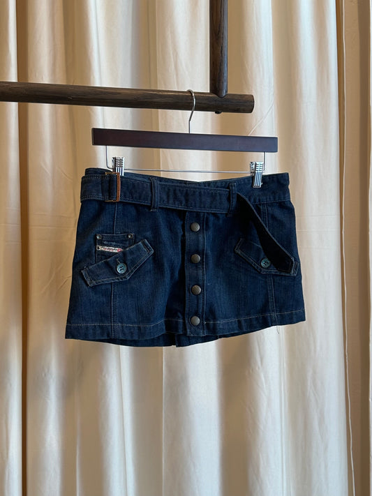 diesel micro mini skirt