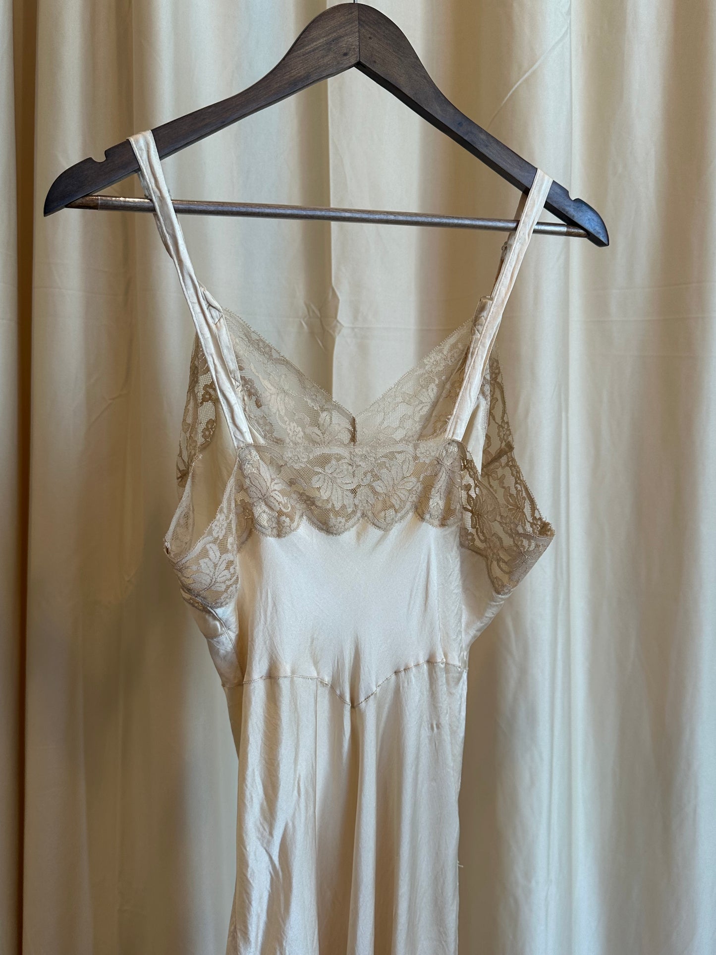 1940s silk nightgown