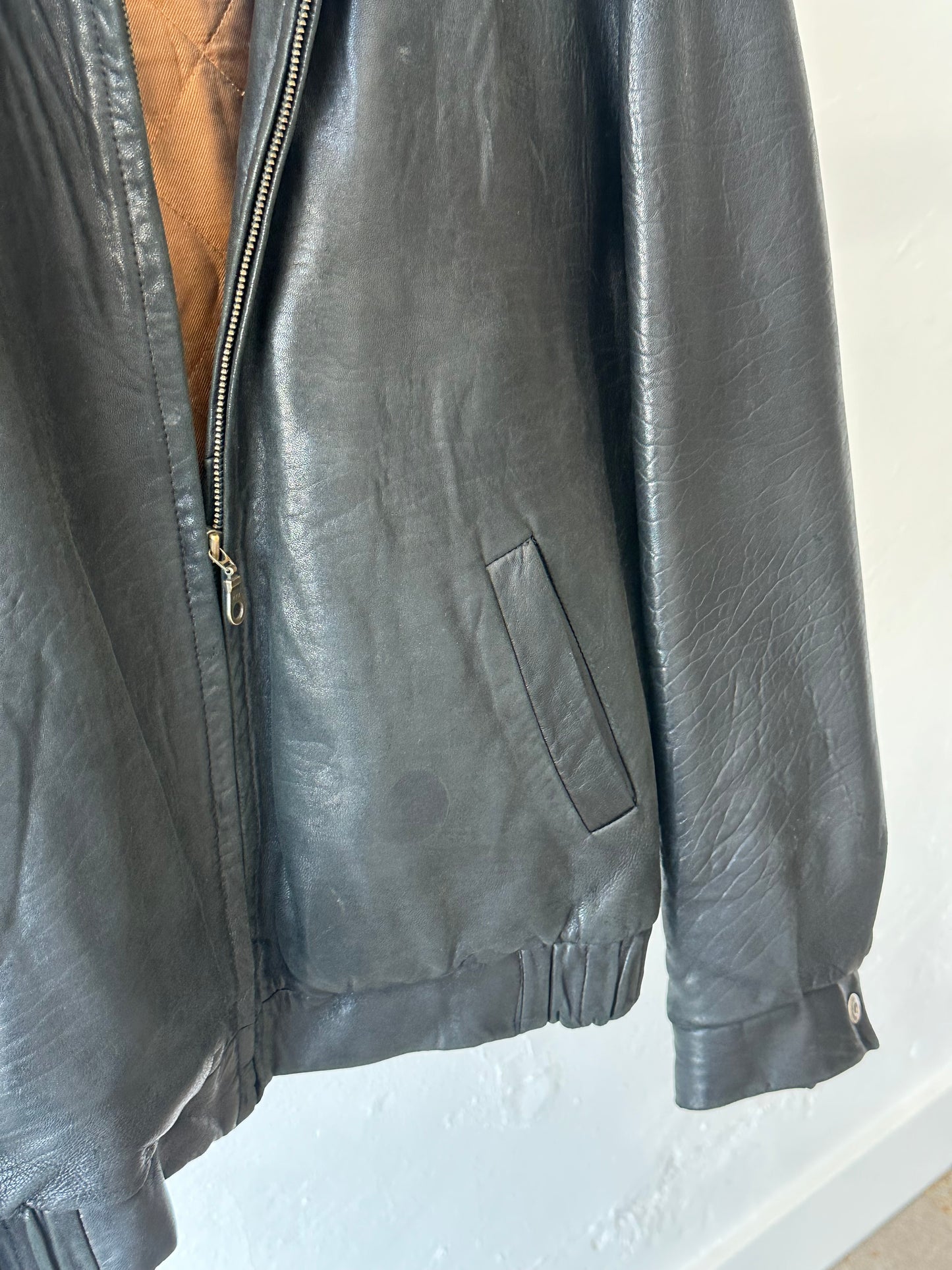 1990s Leather Bomber Jacket