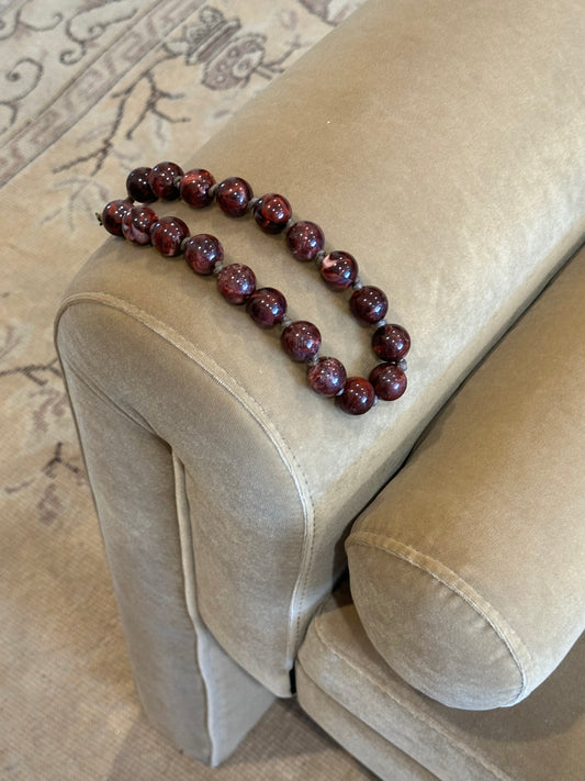 1990s Red Garnet Necklace