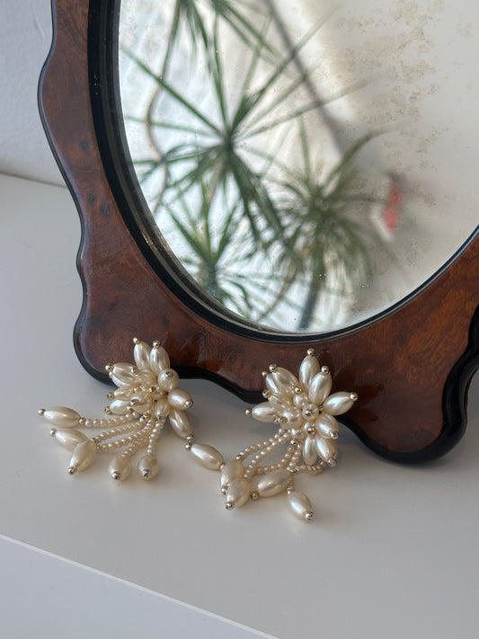 Pearl Cluster Clip Ons