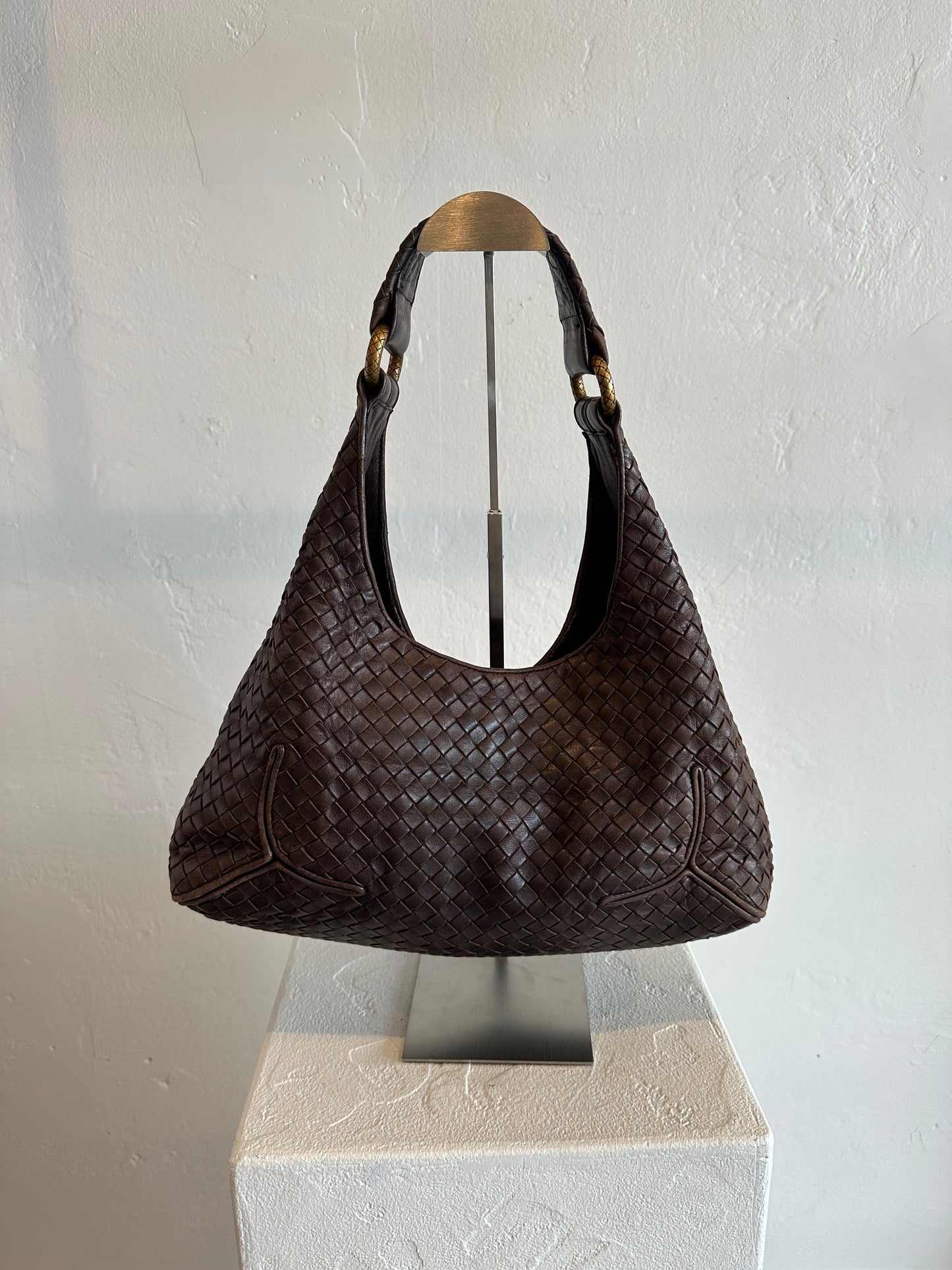 Bottega Veneta Intrecciato Leather Hobo Bag