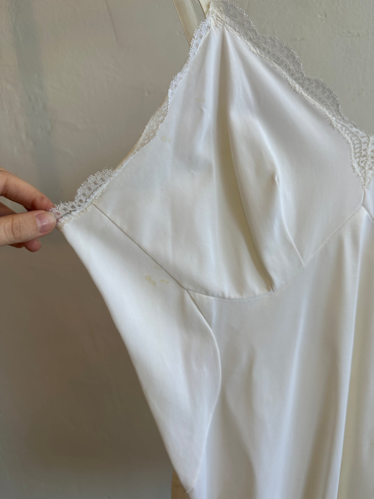 1960s Homemade Cotton Slip Dress