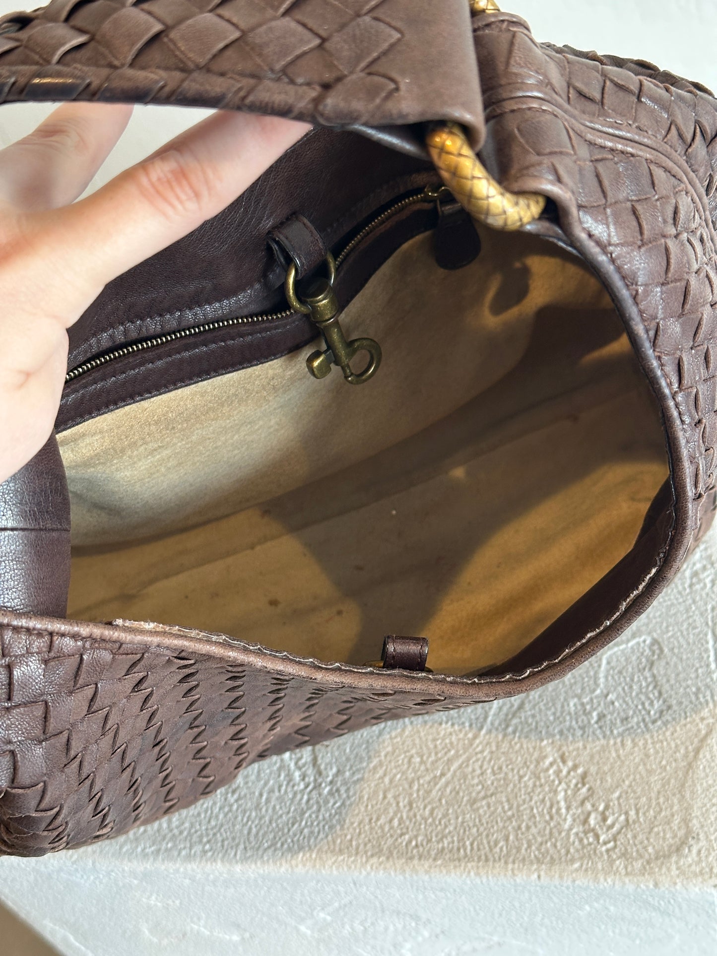 Bottega Veneta Intrecciato Leather Hobo Bag