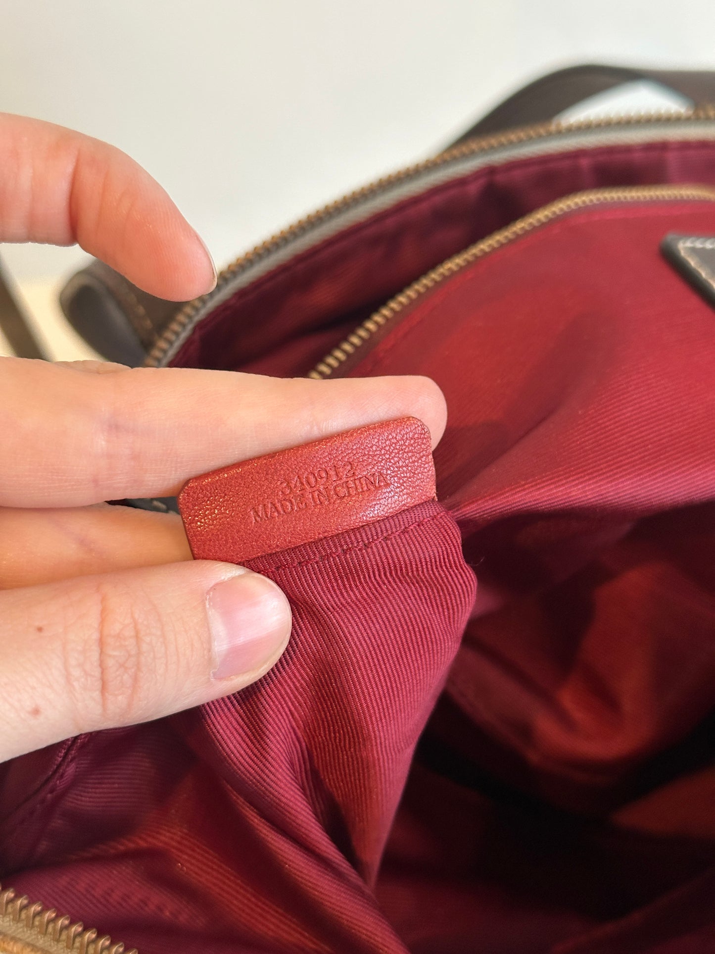 Loewe Anagram Canvas Zip Tote Bag